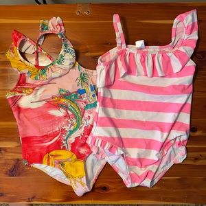 Girls 3T-4T 2 One Piece Swimsuits